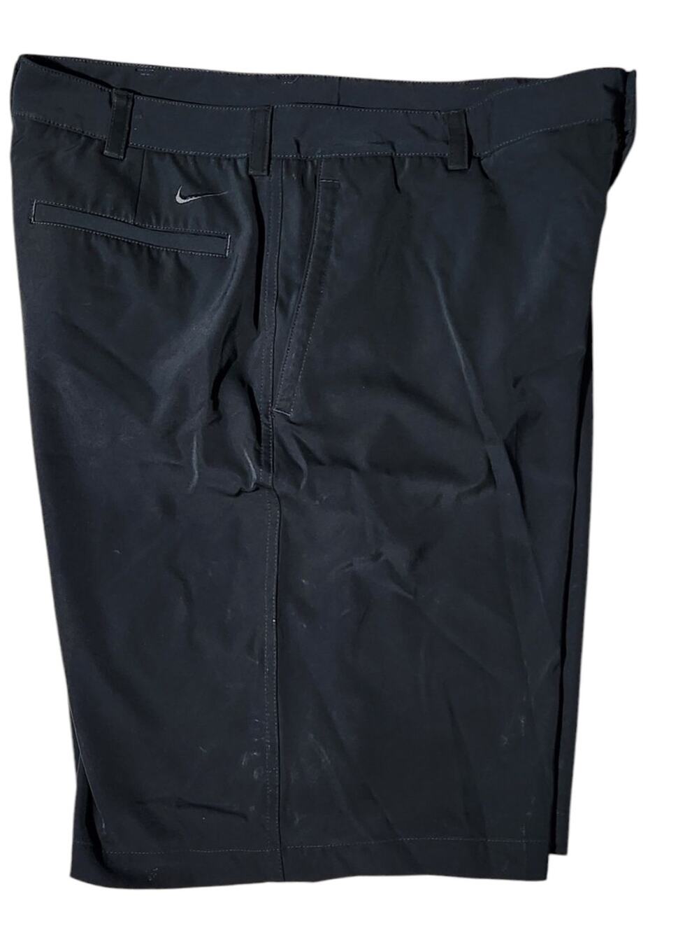 Nike Golf Black Fit Dry Fit Shorts Swoosh Mens 34 Medium Weight